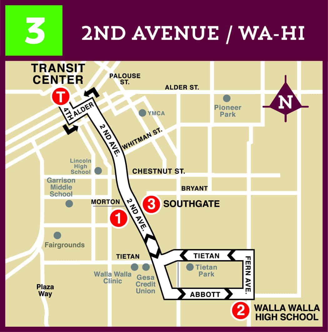 Route 3 2nd Ave / Wa-Hi